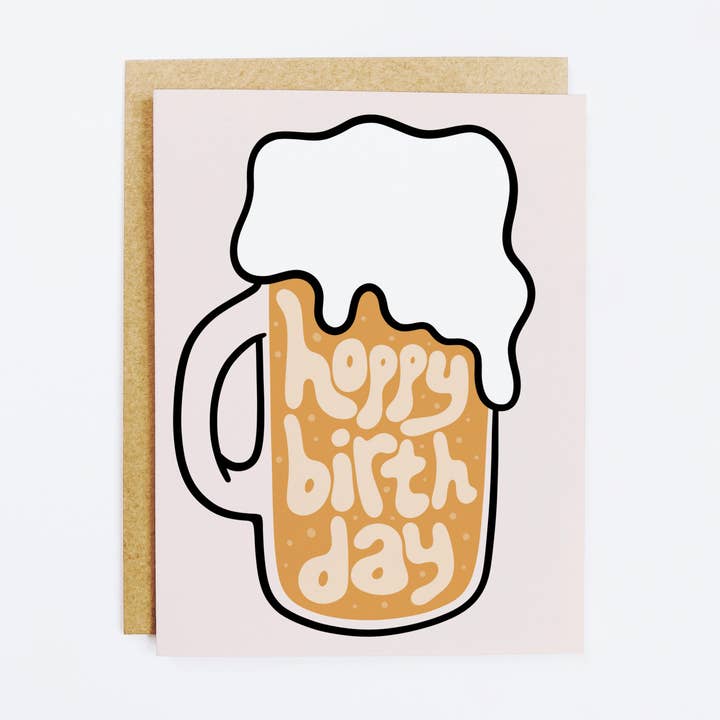 Carte d'anniversaire Hoppy pour la vente par KANDS.CO