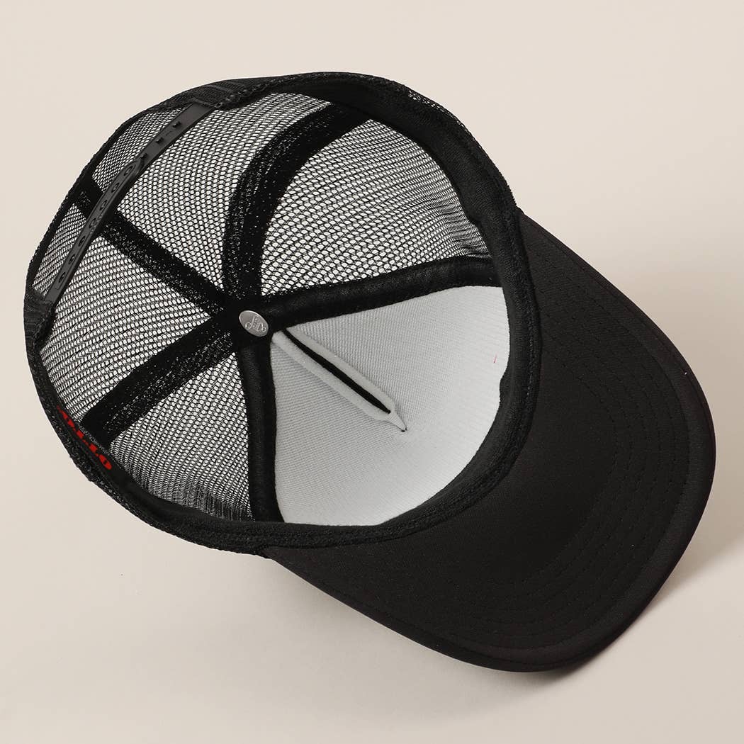 Fashion City - Wholesale Trucker Hat - Unisex - Sorry About My Wife / Husband Text Mesh Back Trucker Hat8