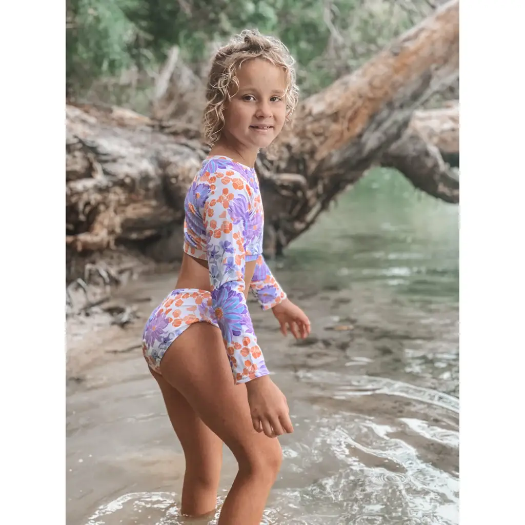 Quincy - Wholesale Two Piece Swimsuit - Kids - Peri Zimi Reversible LS Bikini2