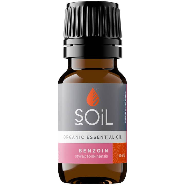 Benzoïne Huile Essentielle Bio 10ml pour la vente par SOiL Organic Aromatherapy and Skincare