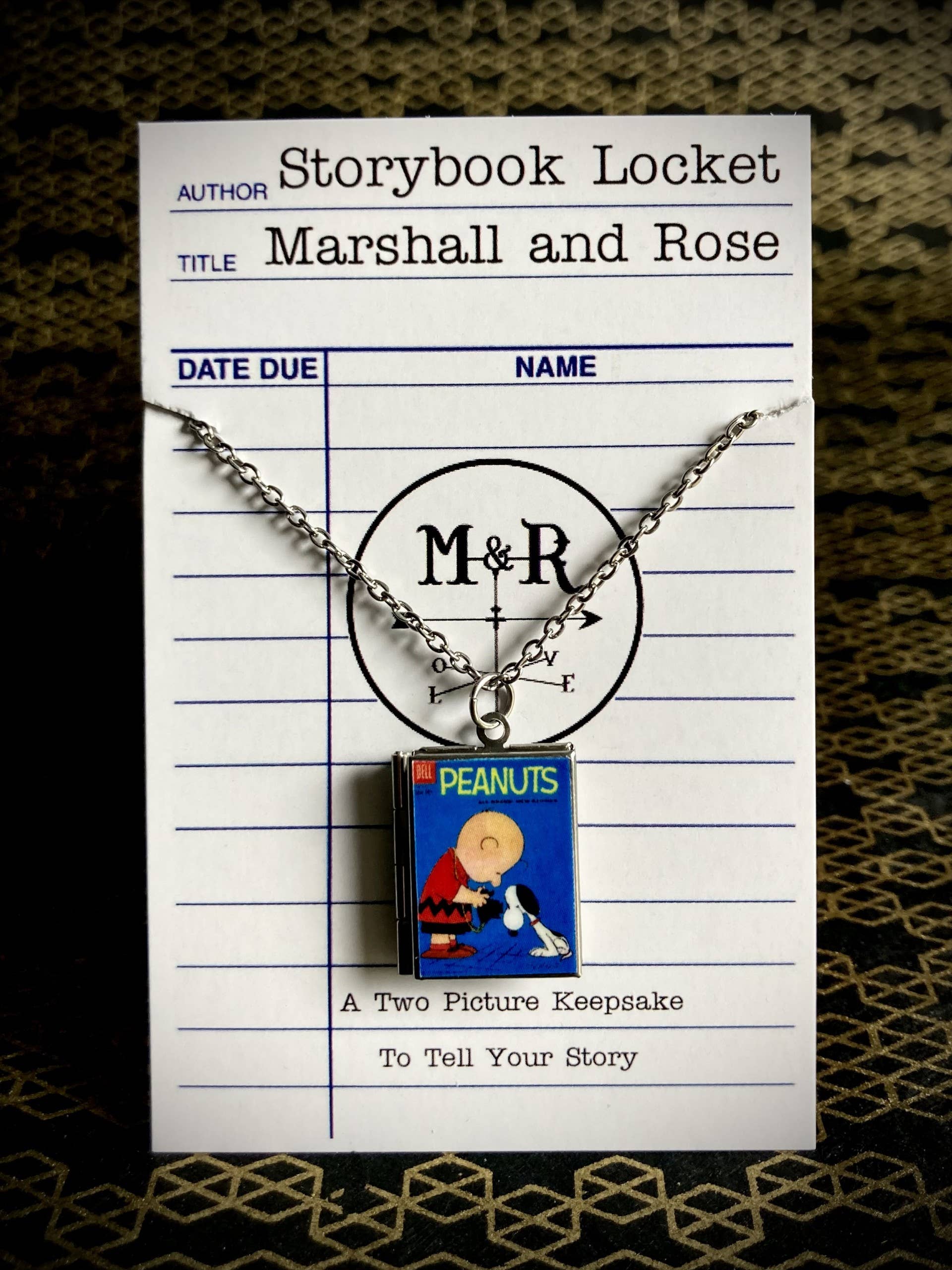 Marshall and Rose - Wholesale Locket Necklace - Book Locket Peanuts - Charlie Brown and Snoopy4