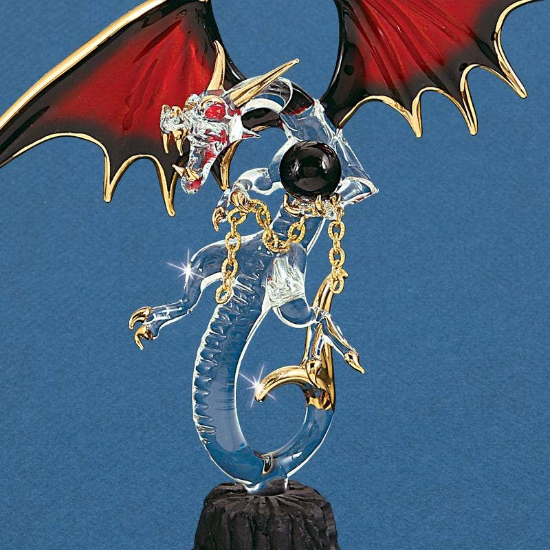 Glass Baron - Vendita all'ingrosso Statuette decorative - D4 560-B: Drago della Magia Nera1