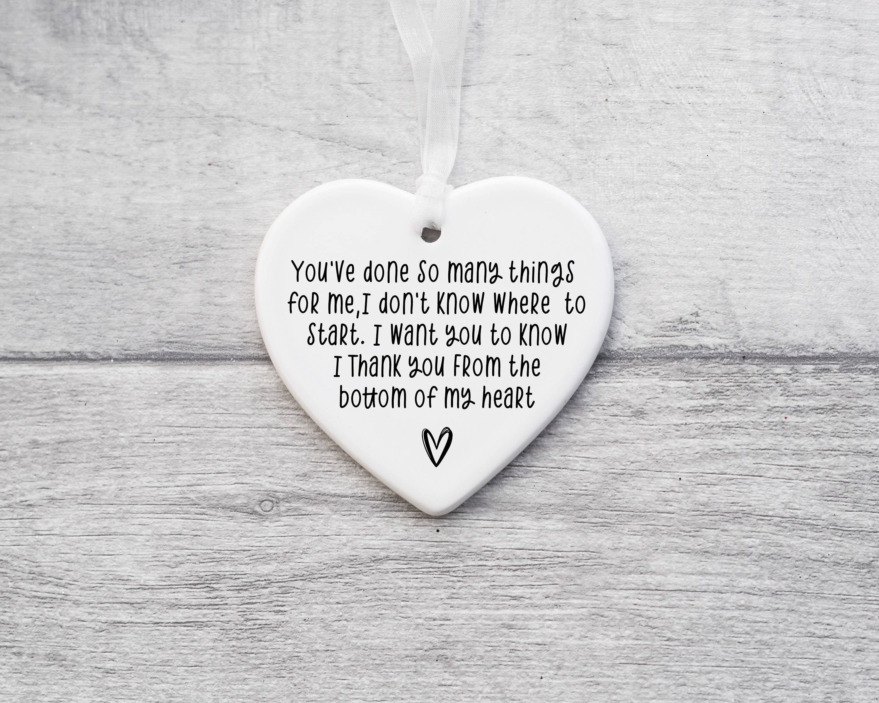 The Gift Club – wholesale Ornament – Thank You Keepsake Heart Ornament - Special Gift2