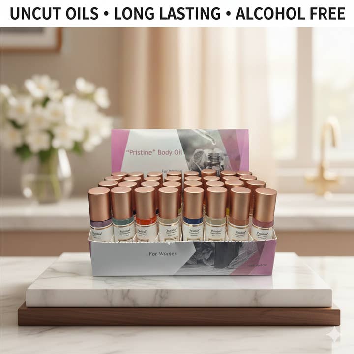 48 unid. 10ml óleo corporal concentrado perfumado roll-on por atacado de pristine fragrance