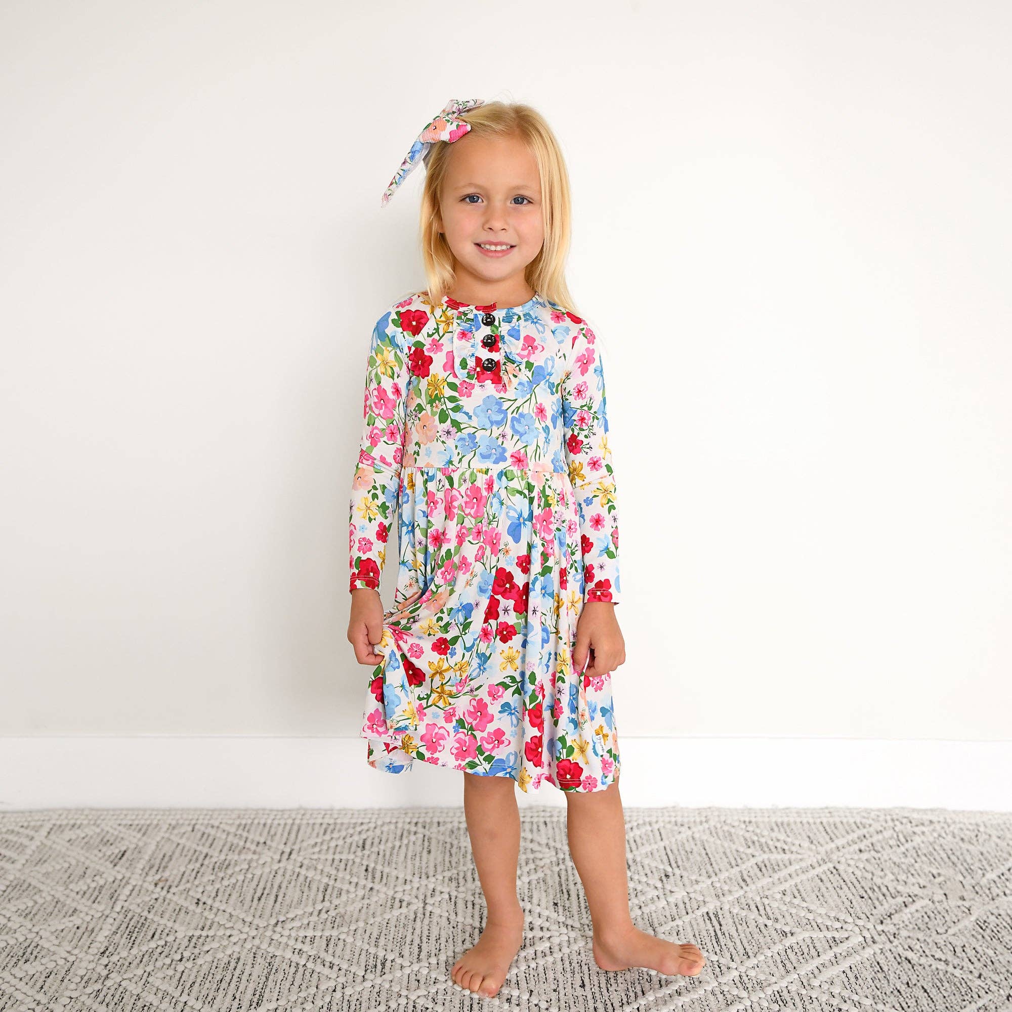 Gigi and Max - Venta al por mayor Vestido - Niños - Vestido TUTU de bambú floral para niños Kaylee5