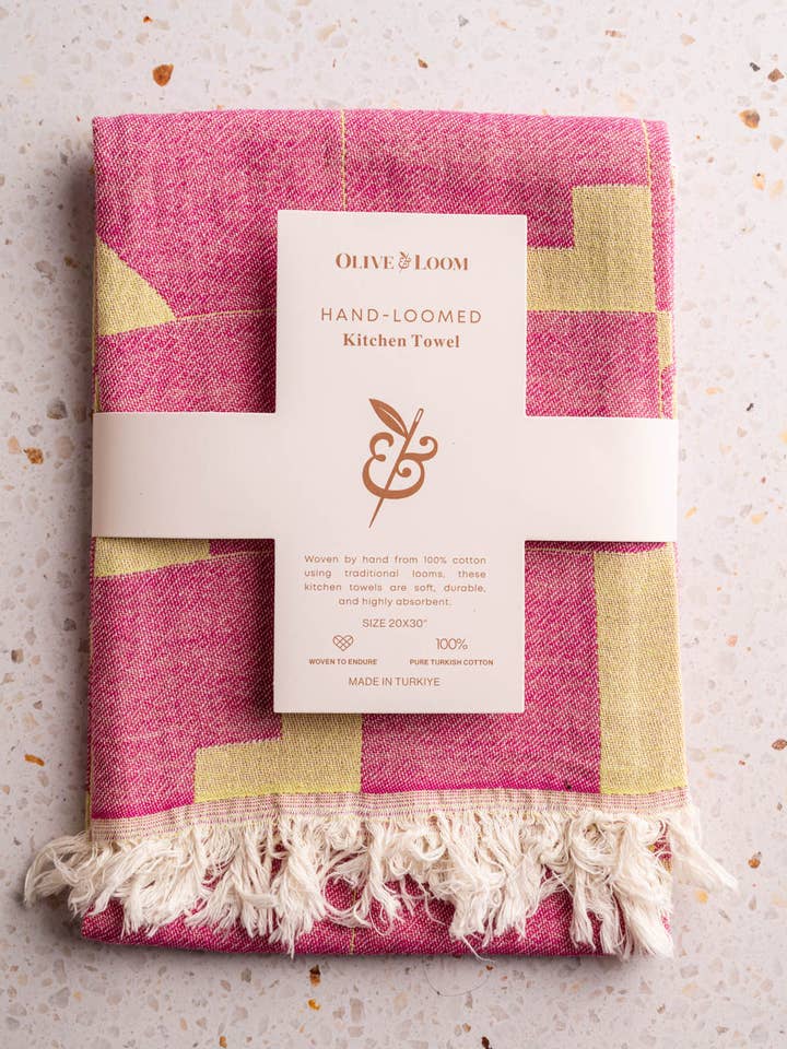 Geometric Kitchen Towel - Tiles for wholesale by Olive & Loom