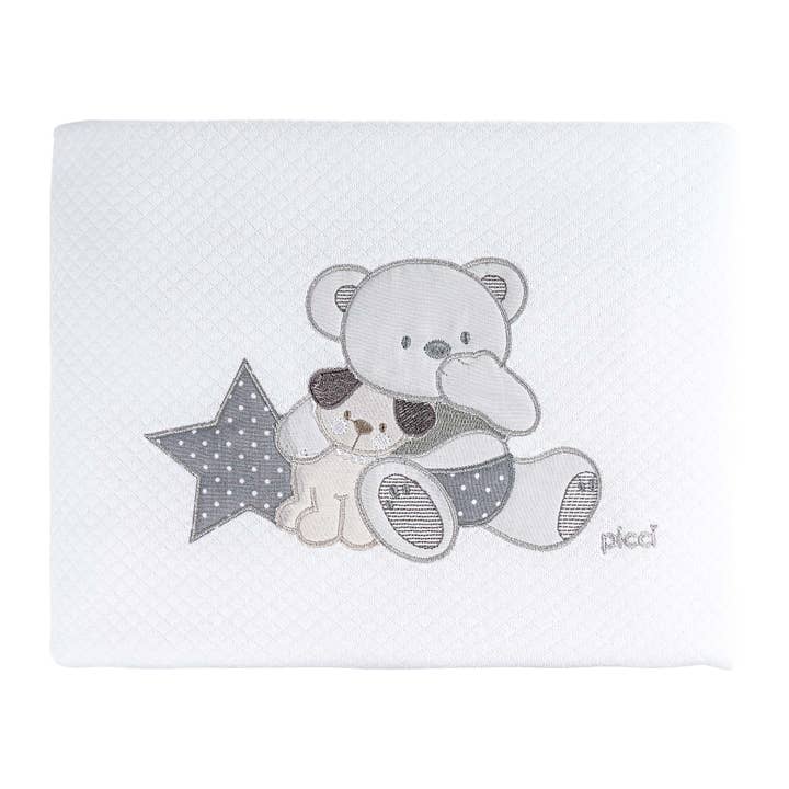 BERCEAU (COUVERTURE DE LANDAU DEMI-SAISON avec broderie) - VALDO pour la vente par PICCI