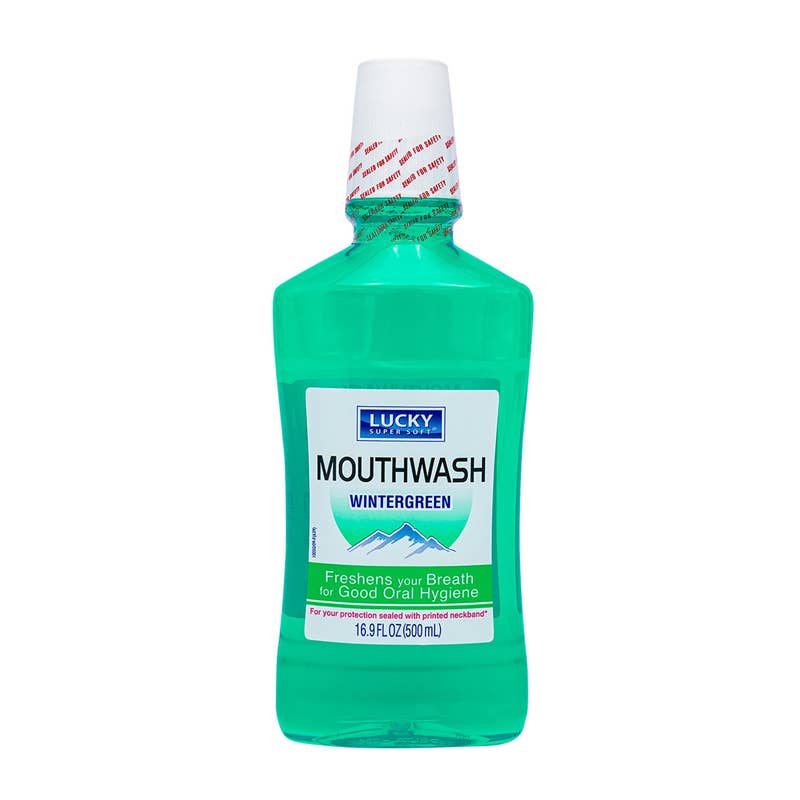 Deluxe Import Trading - Wholesale Mouthwash - Lucky Super Soft Mouthwash - 16.9oz/500ml - Winter Green0