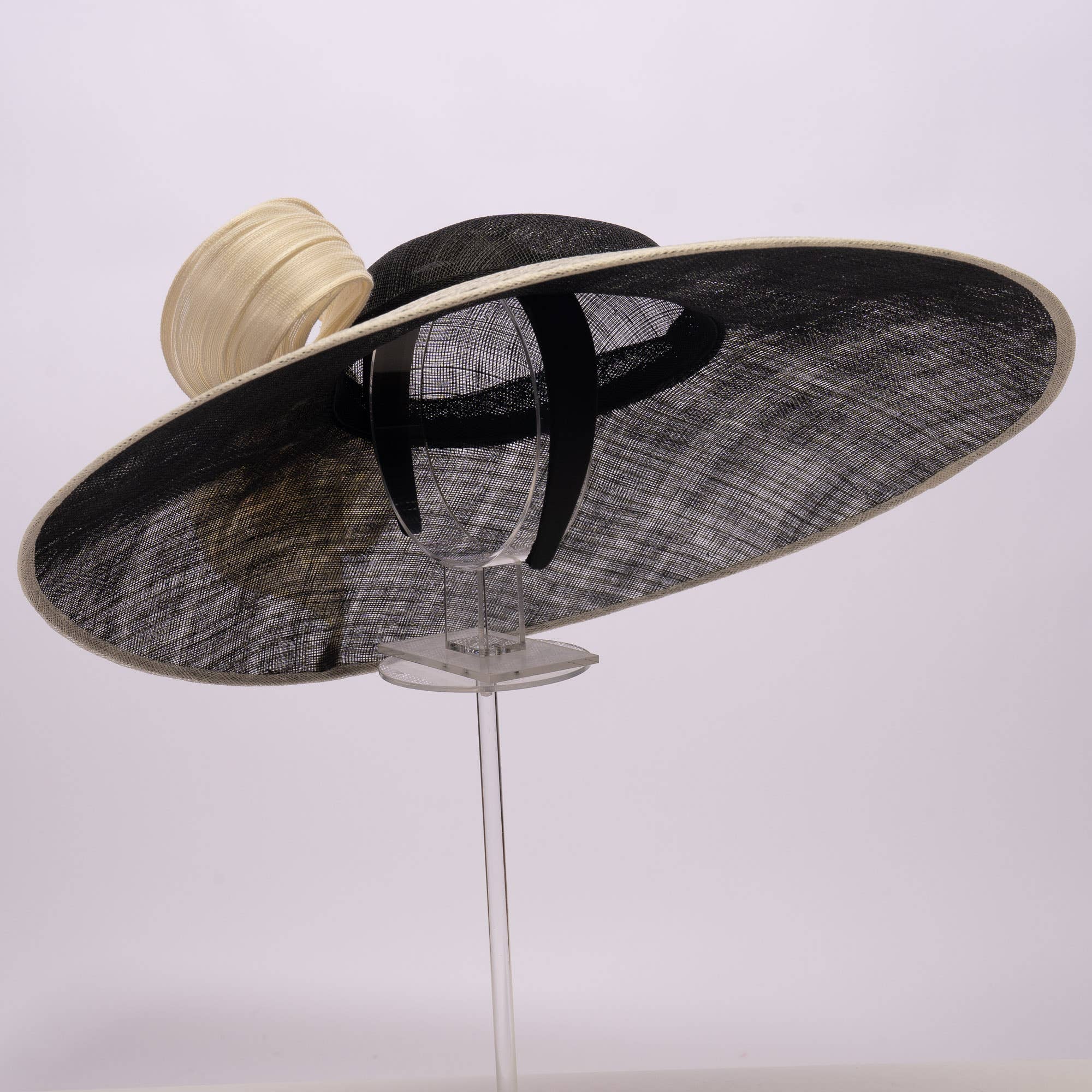 KaKyCo - Wholesale Hat Accessory - Women's - Dual Color Sinamay Base With Jinsin Buntal Bow | 10208512