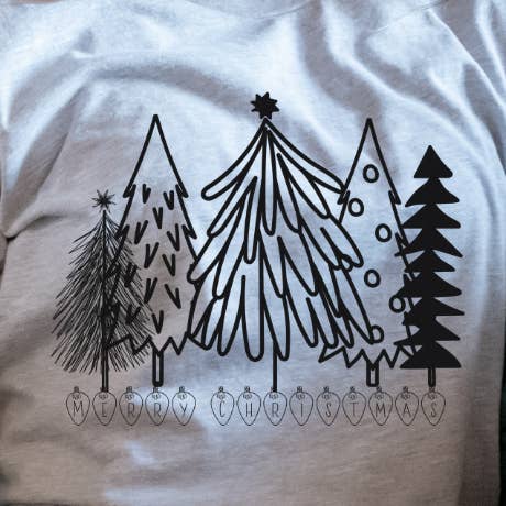 MERRY CHRISTMAS TREE BLACK for wholesale by Sassy and Sublime