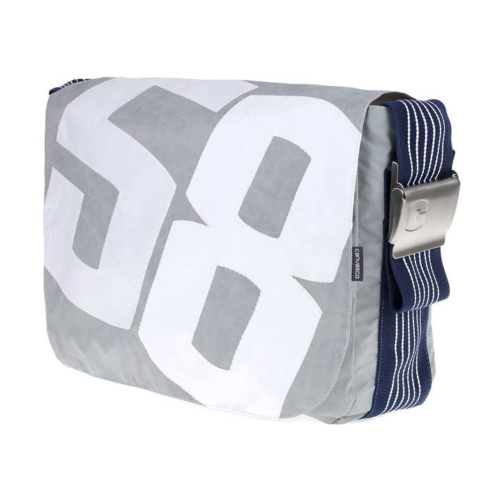BAG S, Canvas Collection, gray, navy for wholesale by Canvasco GmbH