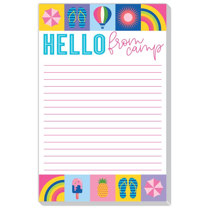 Carnets de papeterie Pink Hello from Camp Summertime Icones pour la vente par RosanneBeck Collections