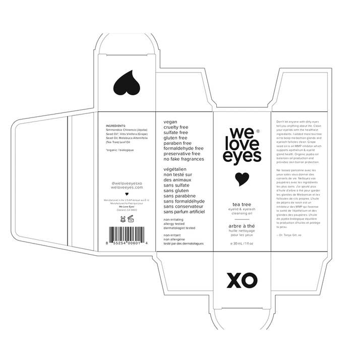 We Love Eyes - Vente Sérums cils/sourcils - Nettoyant moussant pour paupières de l'arbre à thé4