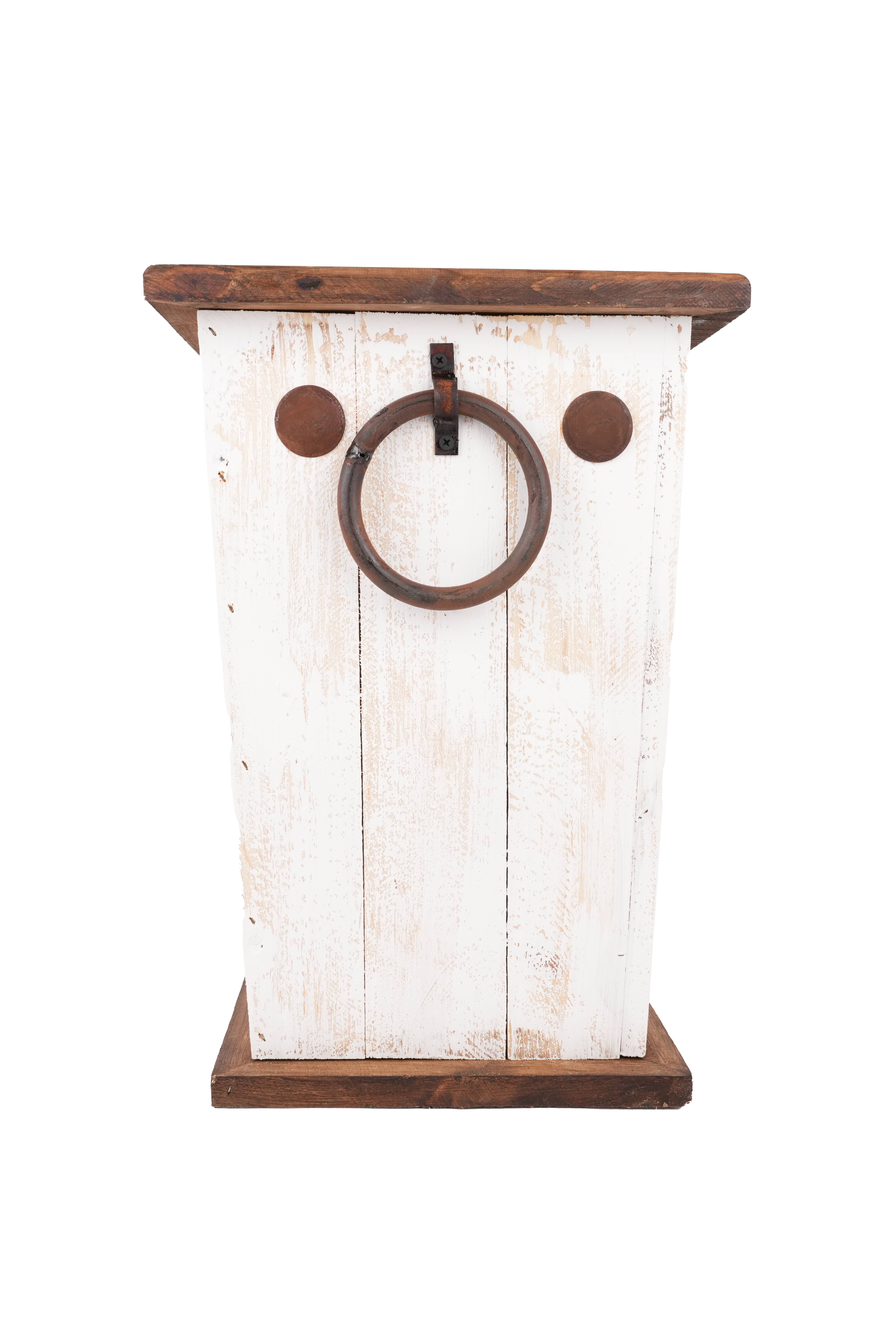 My Amigos Imports - Vente Jardinière - Jardinière rustique en bois avec poignées style ferme Midland - blanche8