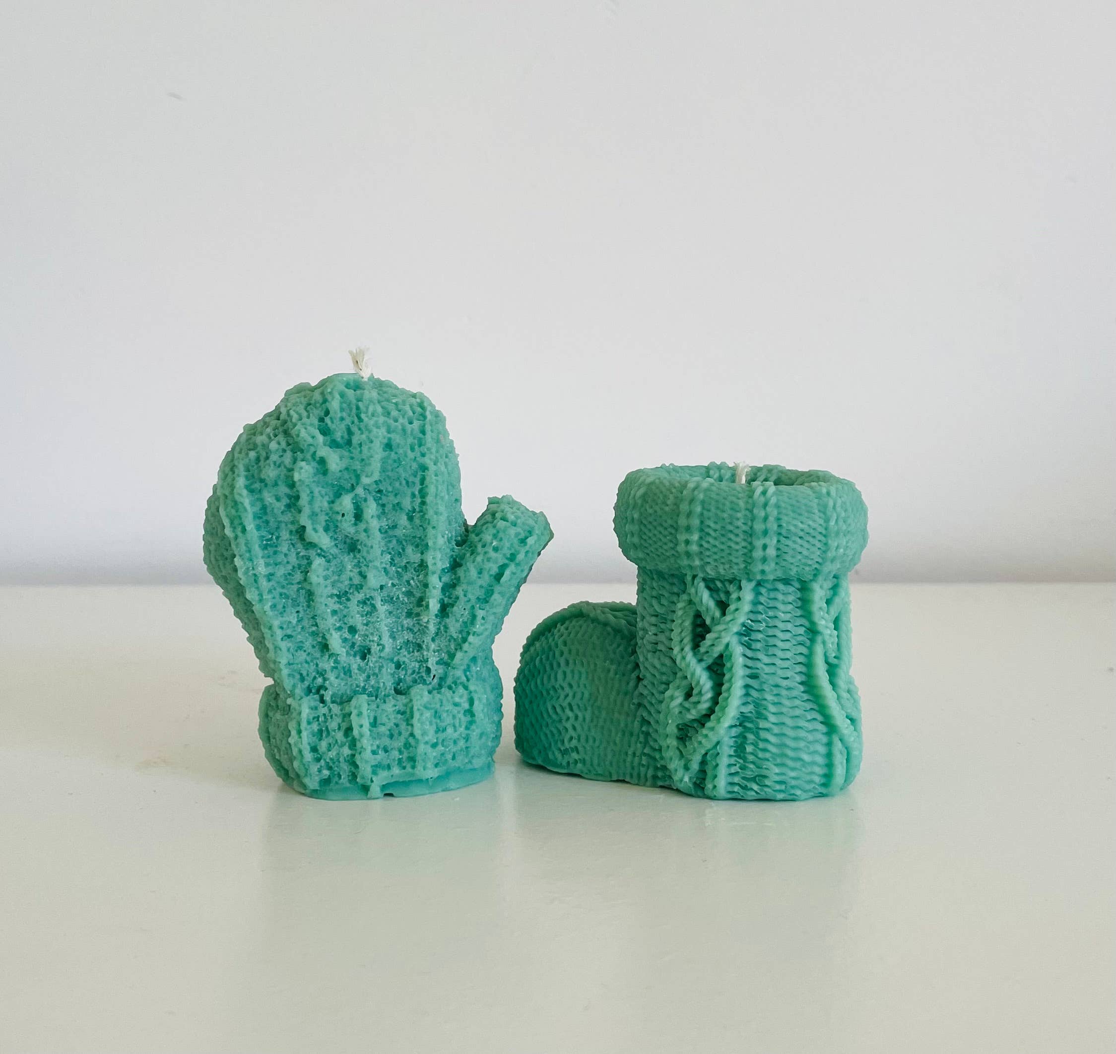 Sweet-Deco Creative - Vente Bougies piliers - Bougie artisanale gant en laine5