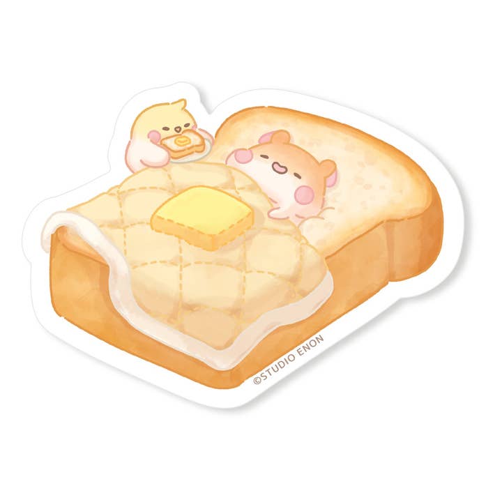 Toast Bed Sticker for wholesale by Studio Enon
