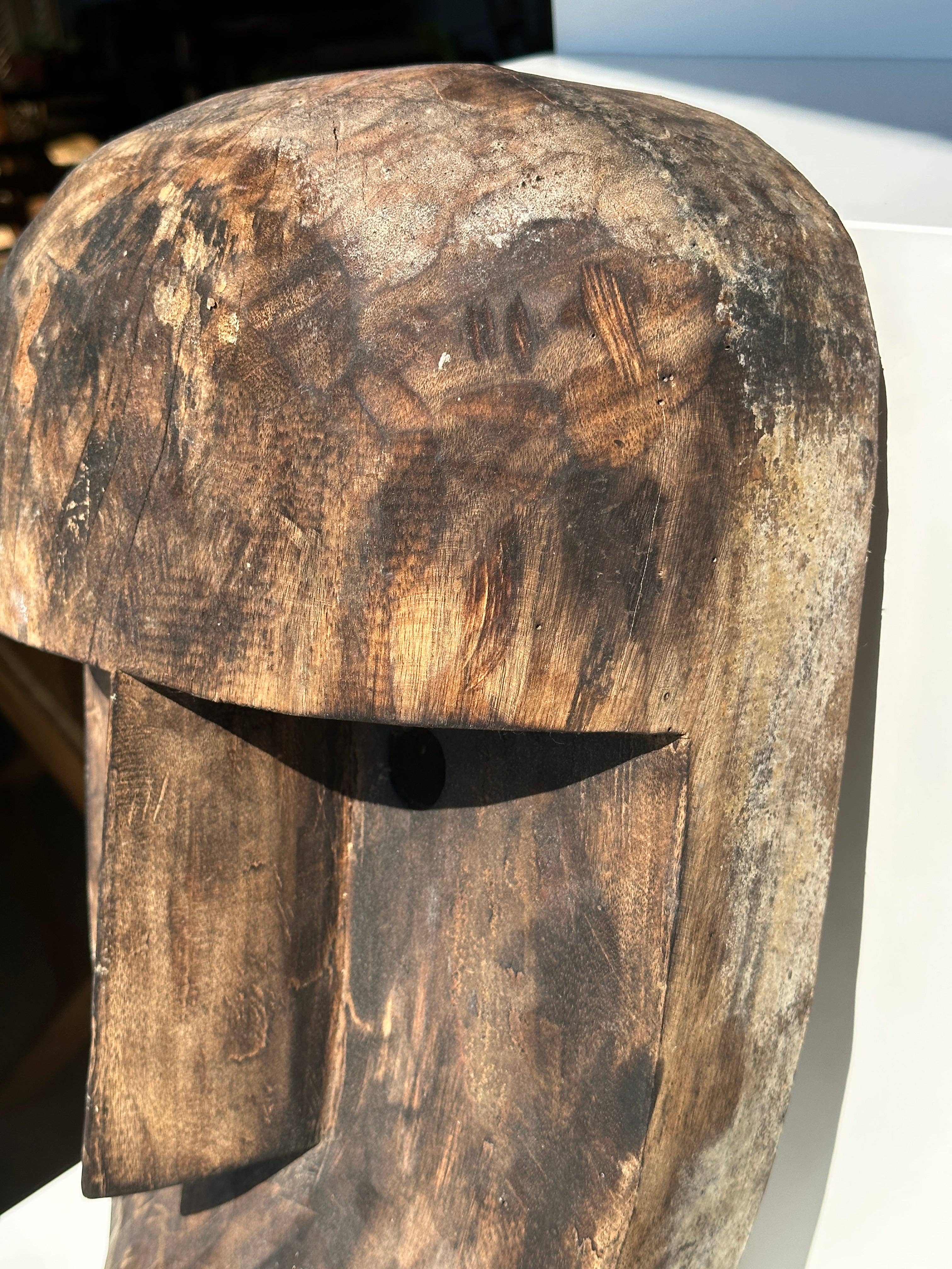 Office Objets – wholesale Skulptur – Stor Timor-mask i patinerat trä, höjd ca 50 cm (3 stycken)10