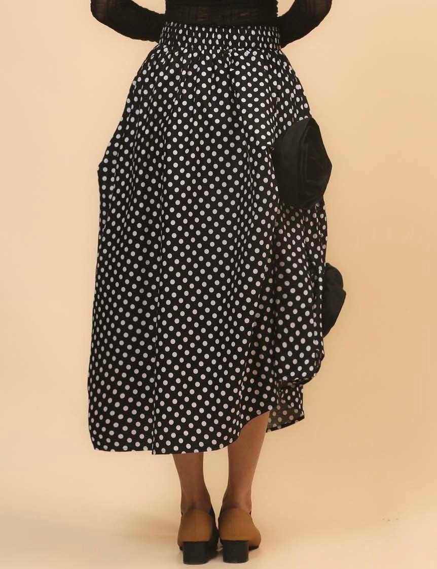 Sweetkama – Saia - Mulher por atacado – Saia Midi Flor Inregular para Senhora SKS470816