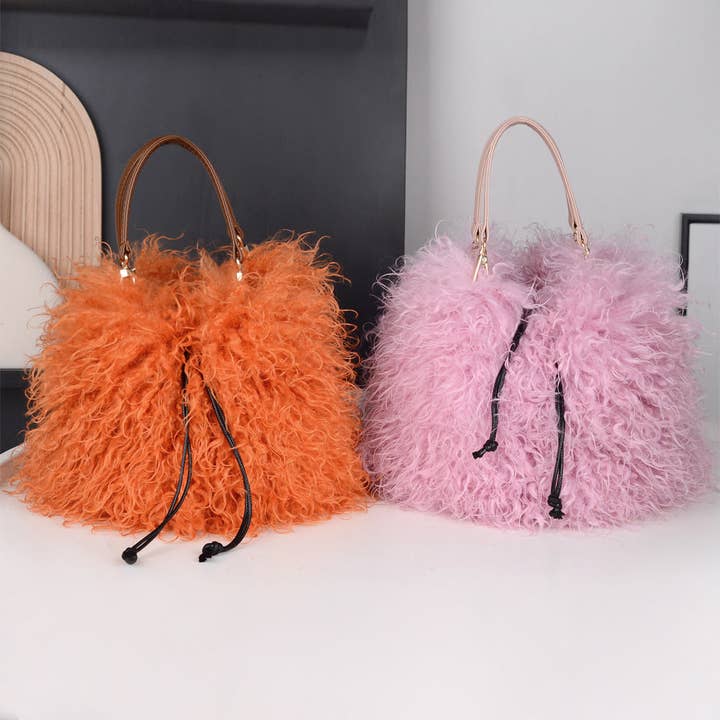 Sweetkama - Wholesale Top handle bag – women's - Ladies Faux Mongolian Fur Hand Bag SKABG40938