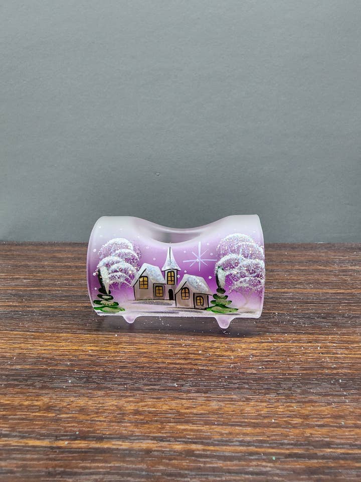 Purple Candle Holder - Centerpiece Style - Ombre - Single C for wholesale by Glass by Iness