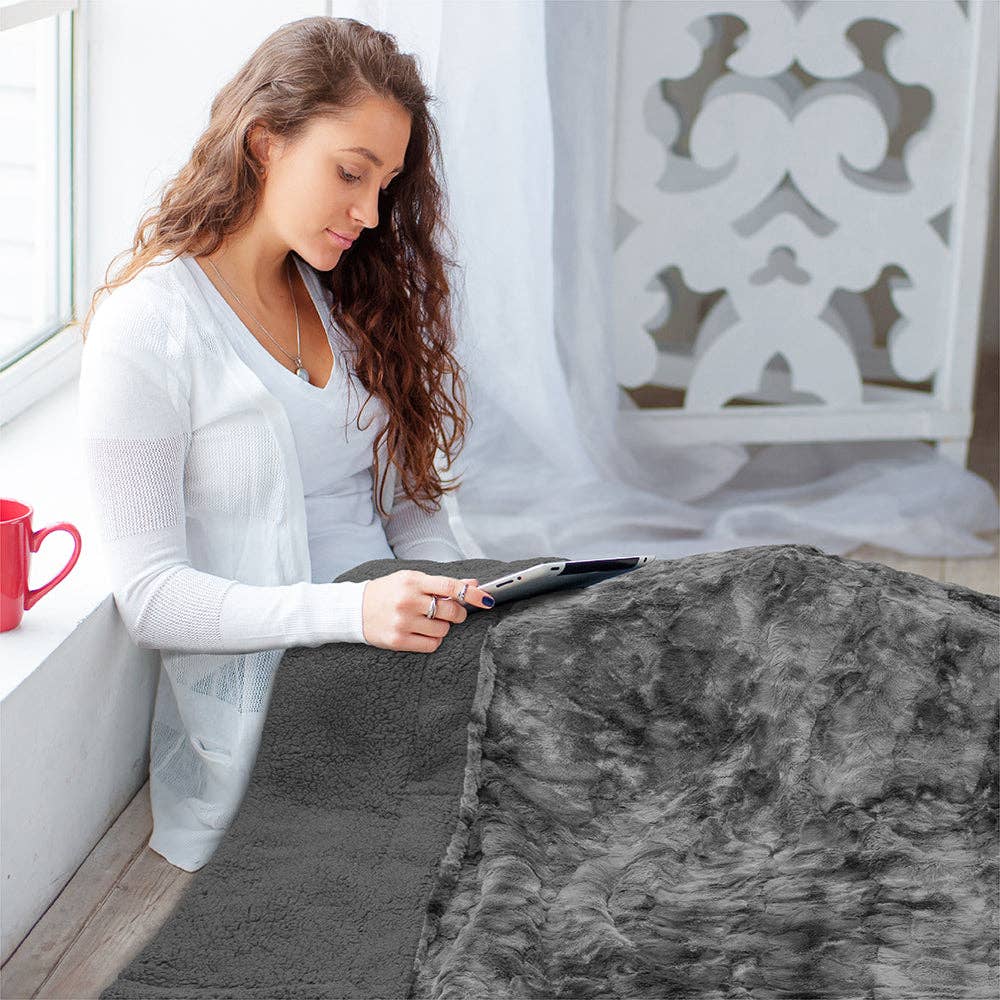 Pavilia – Manta para sofá por atacado – Manta de lã sherpa Minky17