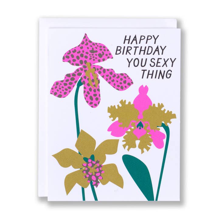 Banquet Workshop - Wholesale Birthday Card - You Sexy Thing Orchid Birthday Note Card