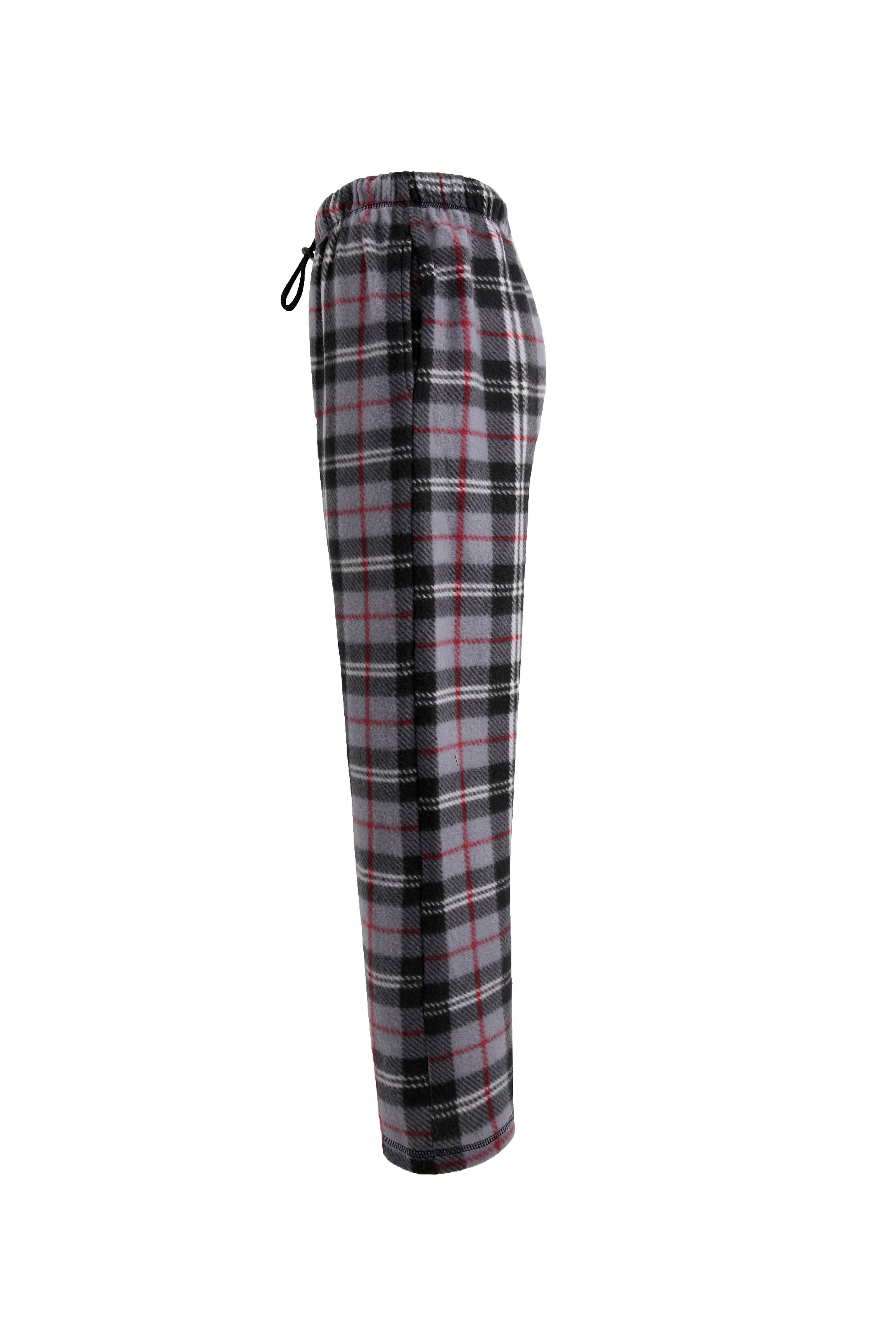 LeeHanTon - Wholesale Sleepwear Bottom - Men's - LeeHanTon Men's Plaid Fleece Pajama Pant Plus Size2