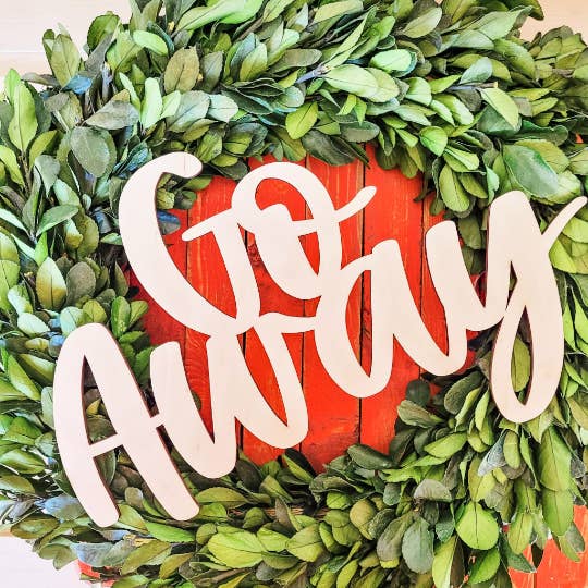 Studio 29 Eleven - Wholesale Craft Supplies - Go Away - Unfinished Wood Words