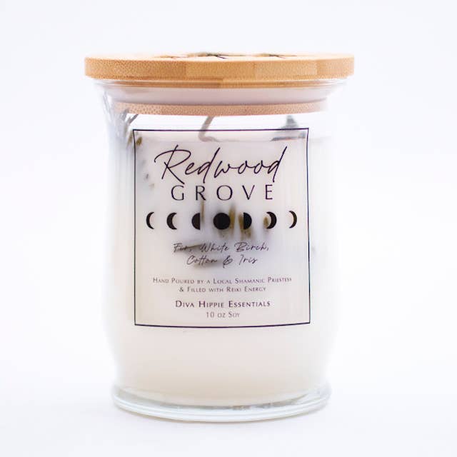 The Redwood Grove Candle for wholesale by Diva Hippie Essentials