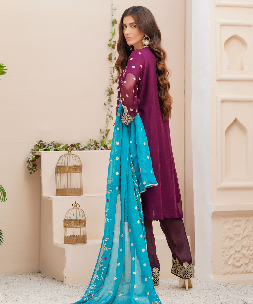 Reet – wholesale Top & pants set (NOT Loungewear) – Women's – Chiffon Shirt With C/Emb F12-013