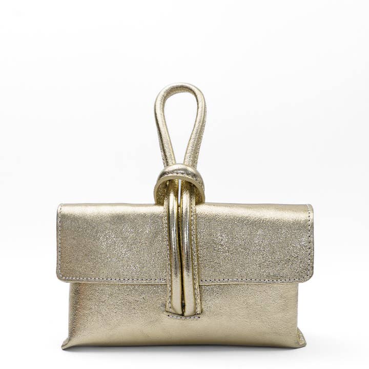 Bolso de piel «Barletta» Gold para venta al por mayor de LaTalia