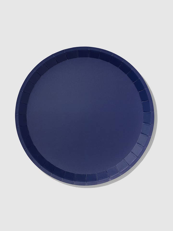 Navy klassieke grote borden (10 per verpakking) voor wholesale door Coterie Party Supplies