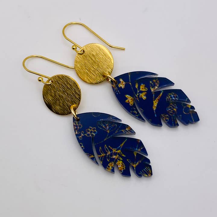 Midnight Bloom Earrings Fall for wholesale by Sandy Lou Designs