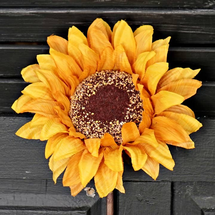 Holiday Depot Inc. - Wholesale Artificial Flowers - ISB67271- 22" Single Wrinkled Sunflower-YE