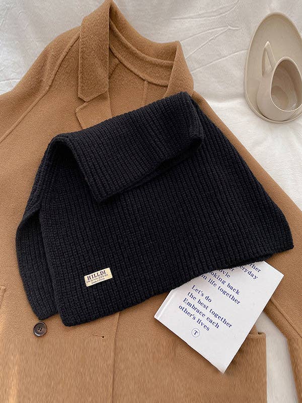 StyleGalX - Venta al por mayor Bufanda - Mujer - Chal y bufanda de punto con cuello alto en colores sólidos para invierno19