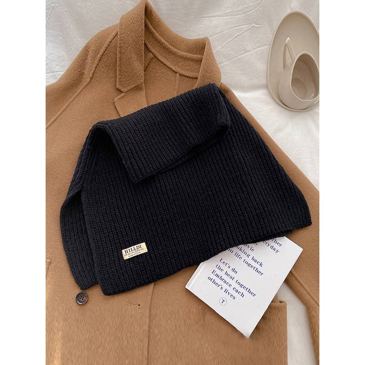 StyleGalX - Venta al por mayor Bufanda - Mujer - Chal y bufanda de punto con cuello alto en colores sólidos para invierno19