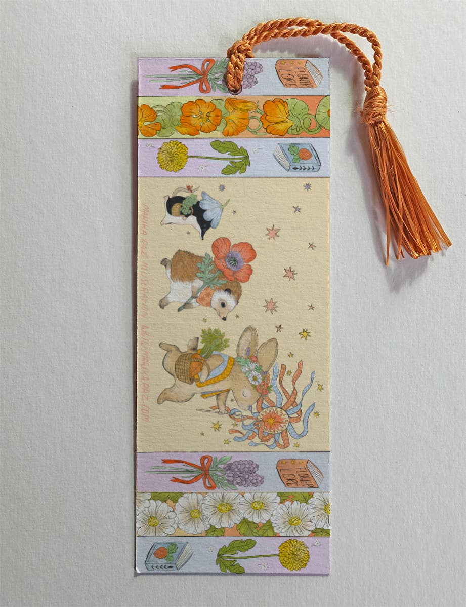 Marika Paz Illustration - Wholesale Bookmark - Spring Parade Bookmark 2