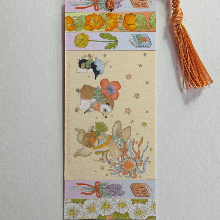 Marika Paz Illustration - Wholesale Bookmark - Spring Parade Bookmark 2