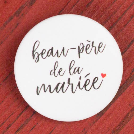 Bride's father-in-law wedding badge for wholesale by Te Whaka