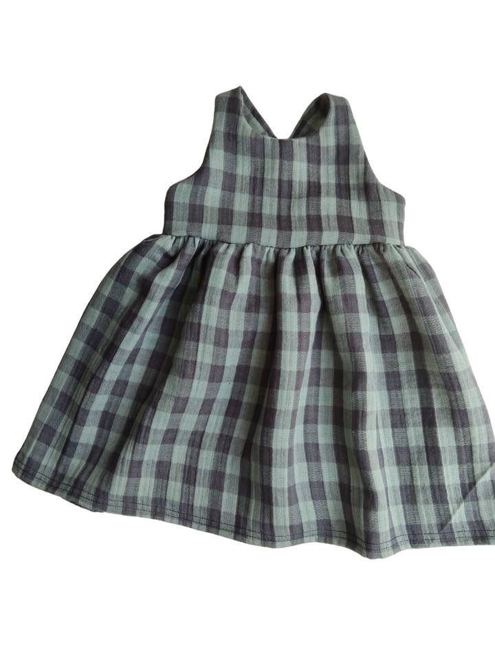 Casiopea Vichy Blue Dress for wholesale by Buscando a Olivia