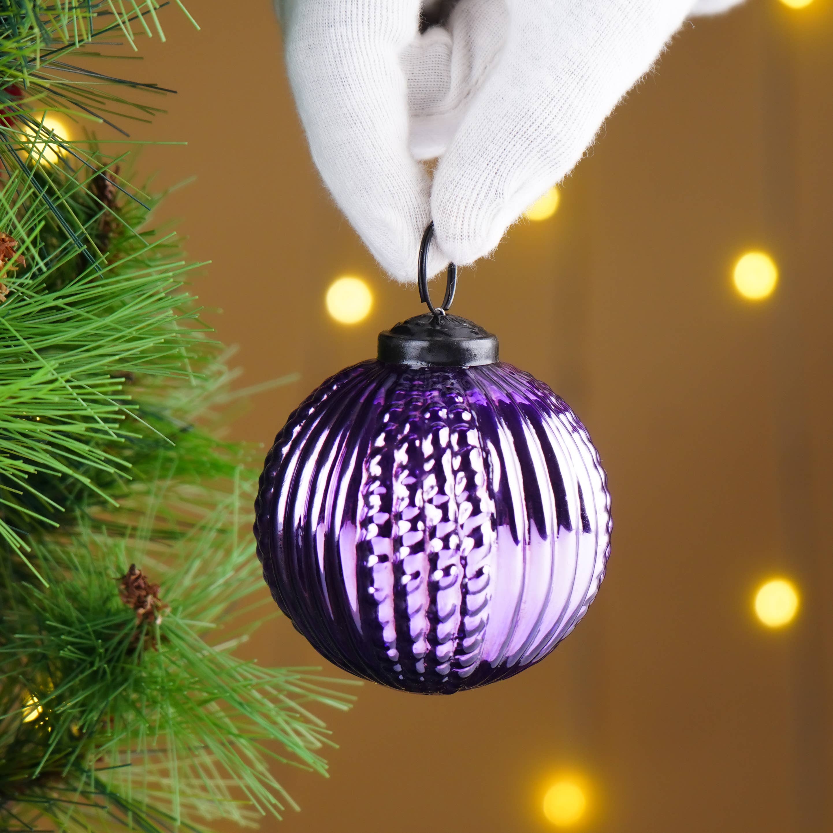 30 Glass Multicolor Christmas Ornaments Balls for wholesale on Faire2