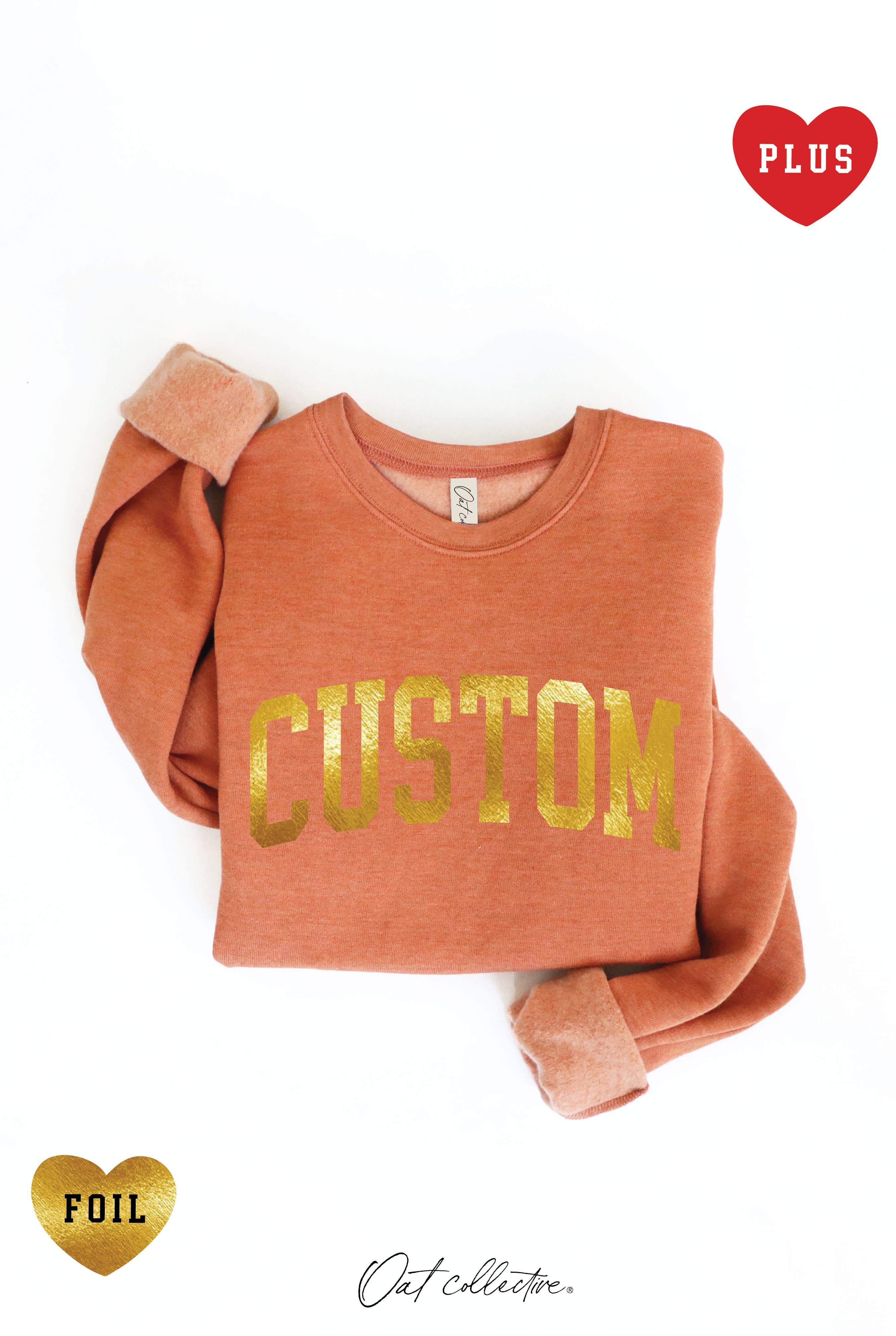 OAT COLLECTIVE - Wholesale Grafisch sweatshirt - Dames - CUSTOM FOLIE Plus Grafische Sweater8