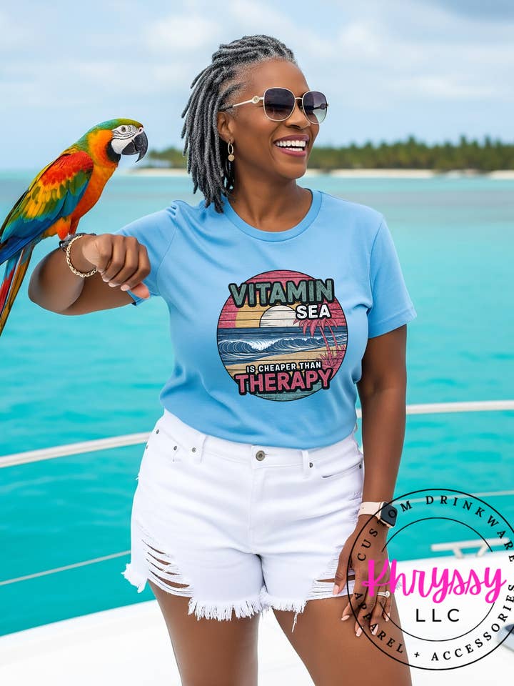 Vitamin Sea Graphic Comfort Colors T-Shirt for wholesale by Khryssy,LLC