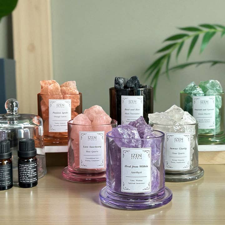 Crystal Essential Oil Diffuser| Aromatherapy Wellness Gift and other Purchase Wholesale stone diffuser. Free Returns & Net 60 Terms on Faire trending on Faire.