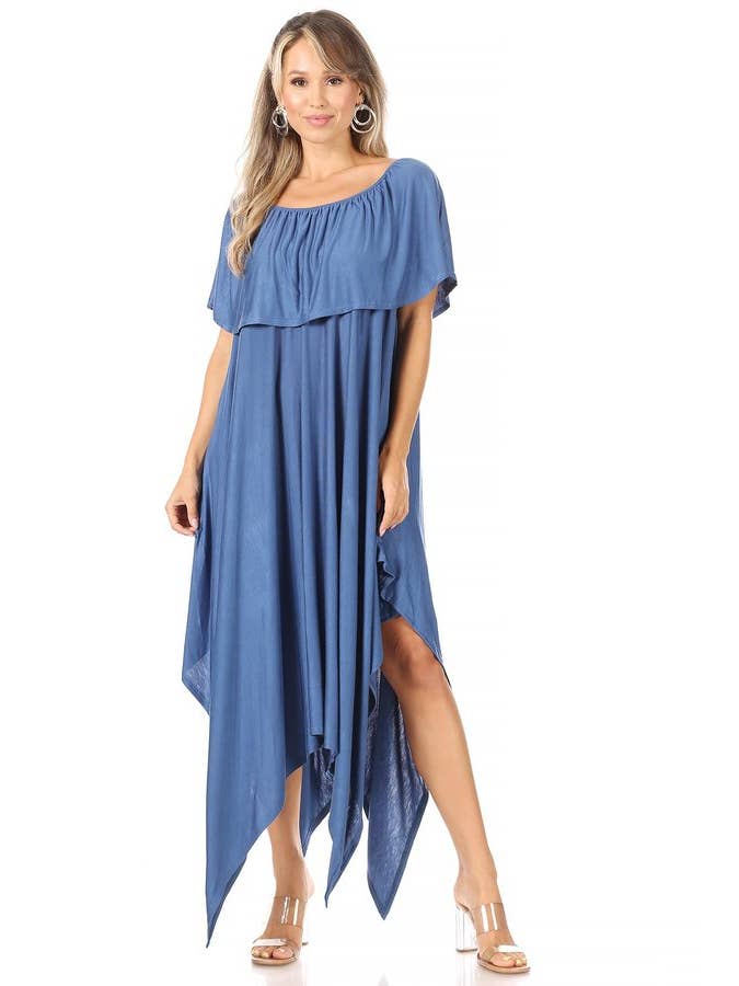 Lady Curvaceous – wholesale Klänning - Dam – Kortärmad midi-klänning med båtringning