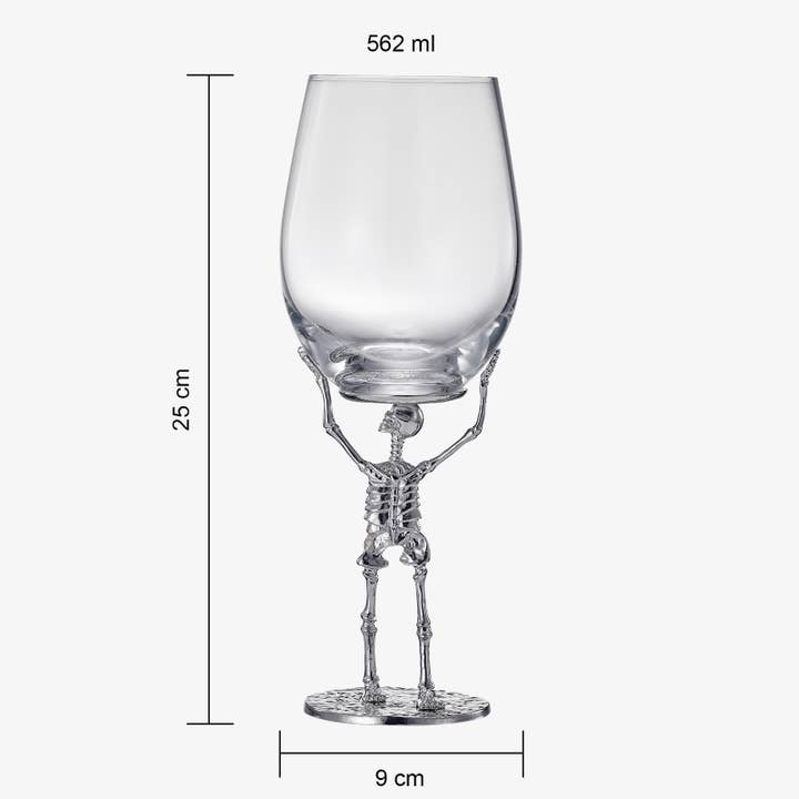 The Wine Savant / Khen Glassware – Engroshandel Vinglas – Stemmed Skeleton Vinglas | Sæt med 2 | 19oz2