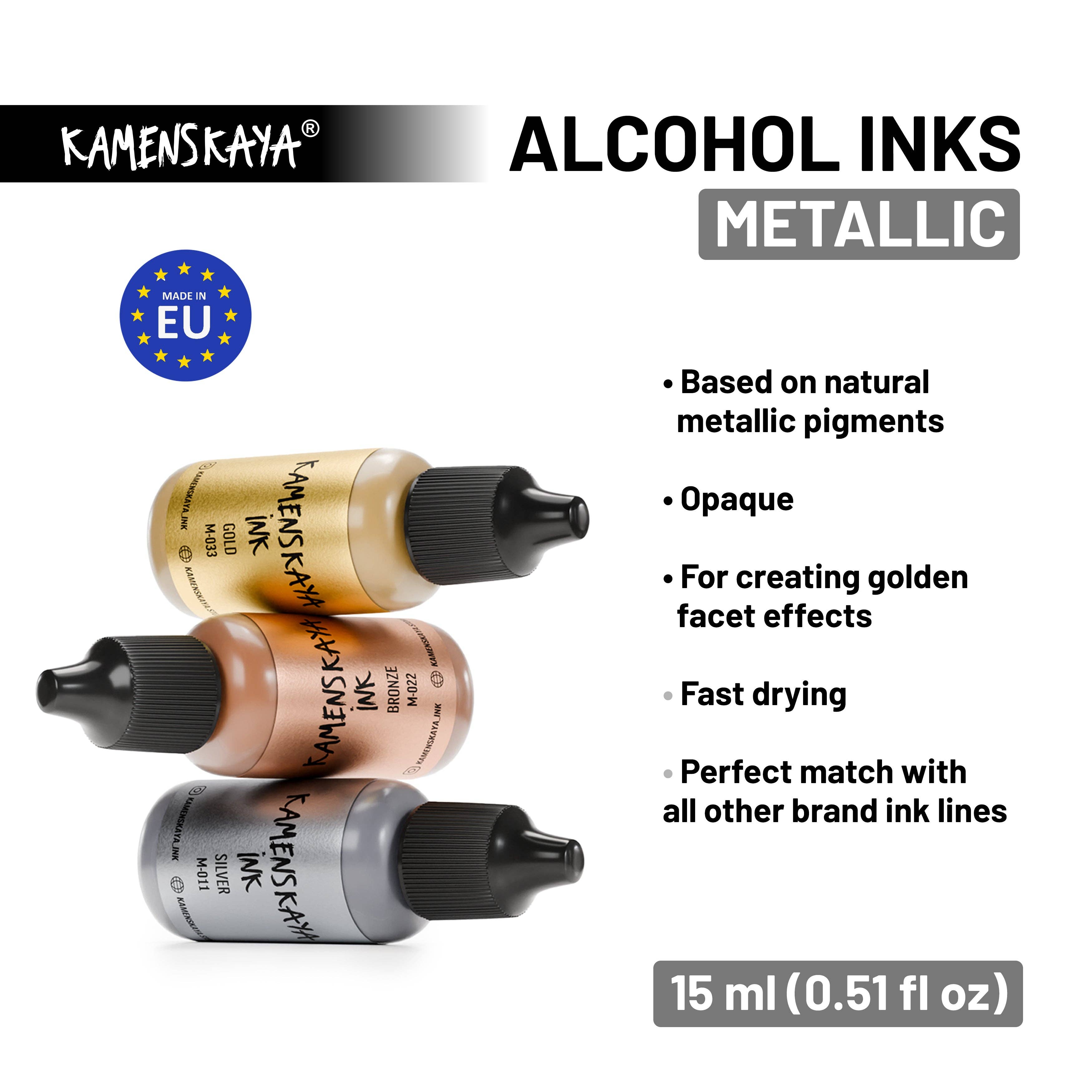 KAMENSKAYA - Wholesale Craft Supplies - Metallic Alcohol Ink M-033 'Gold'1