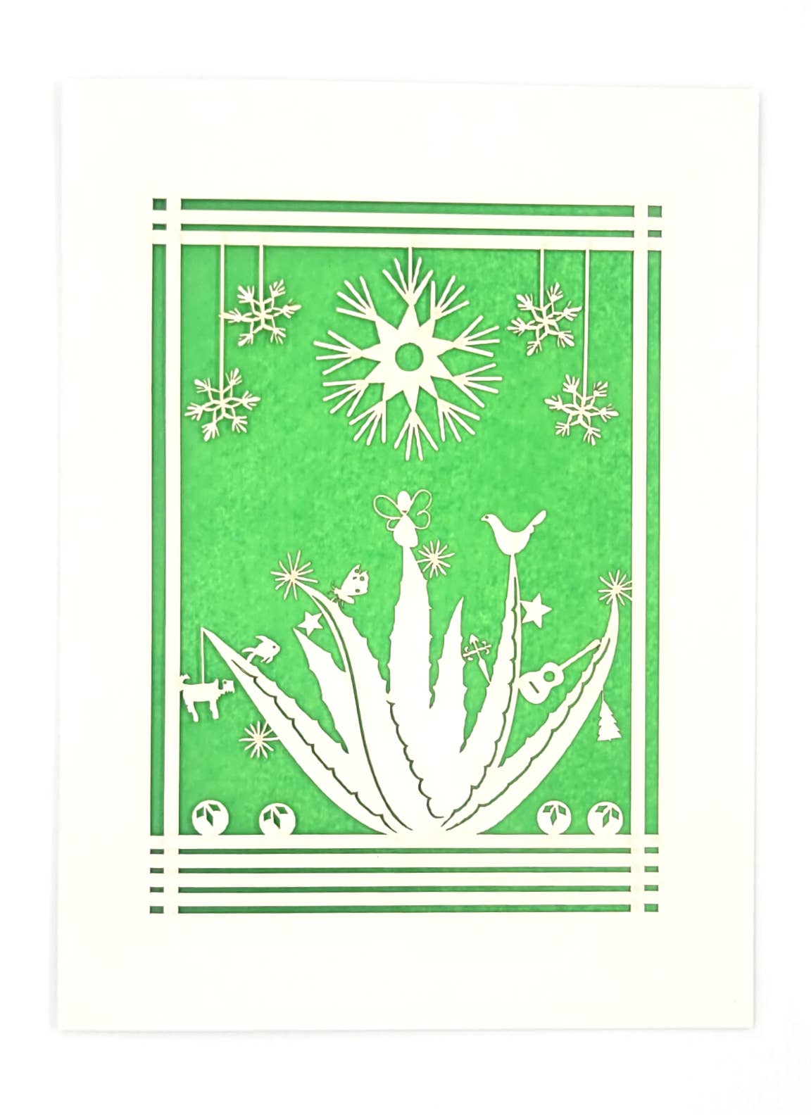 two hermanas - Wholesale Christmas Card - Agave Holiday Card - a fun twist on the Holidays - laser cut1