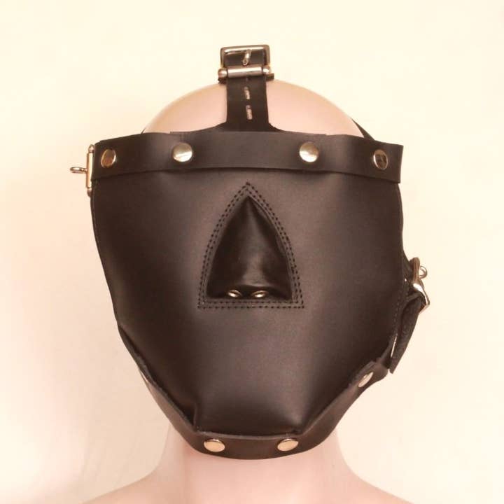Muselière de bondage fétichiste BDSM, harnais de tête, masque de bondage pour la vente par greenman premier essentials