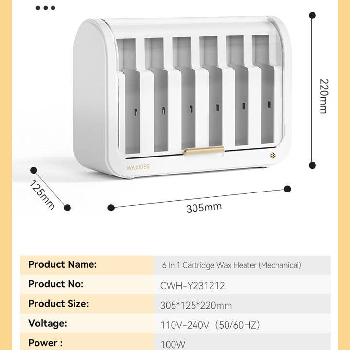 The cosmax - Wholesale Wax Warmer - Chauffe-Cire à Cartouche Waxkiss4